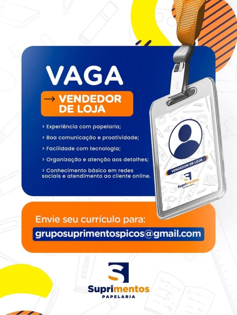 Vagas de emprego para Vendedor de Loja em Picos