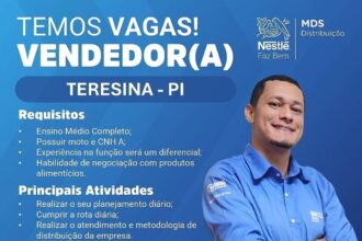 Vaga de emprego para Vendedor(a)