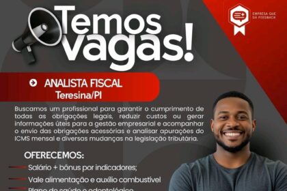 Vaga para Analista Fiscal