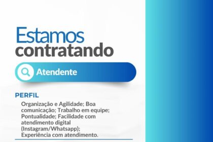 Vaga para Atendente