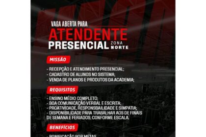 Vaga para Atendente