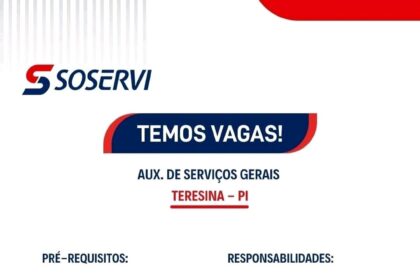 Vaga para Aux. de Serviços Gerais
