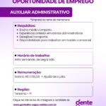 Vaga para Auxiliar Administrativo