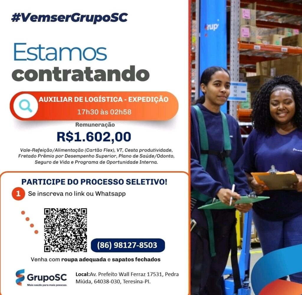 Vaga para Auxiliar de Logística