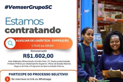 Vaga para Auxiliar de Logística