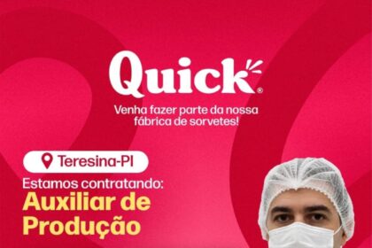 Vaga para Auxiliar de Produção