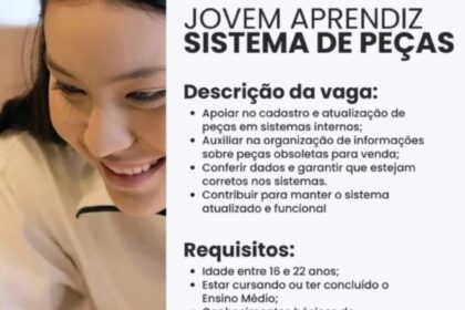Vaga para Jovem Aprendiz
