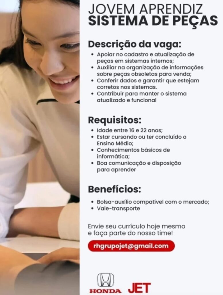 Vaga para Jovem Aprendiz 2