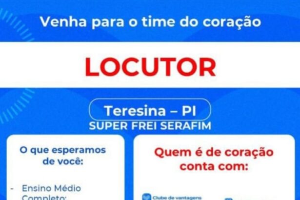 Vaga para Locutor