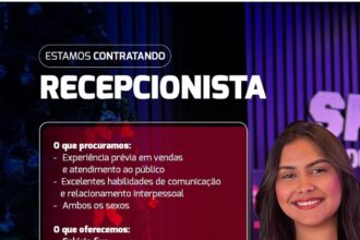 Vaga para Recepcionista