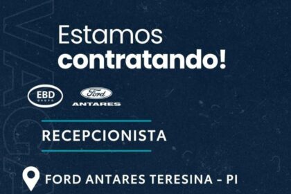 Vaga para Recepcionista