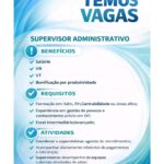 Vaga para Supervisor Administrativo