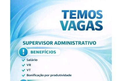 Vaga para Supervisor Administrativo