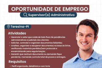 Vaga para Supervisor(a) Administrativo
