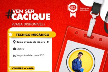 Vaga para Técnico Mecânico em Baixa Grande do Ribeiro