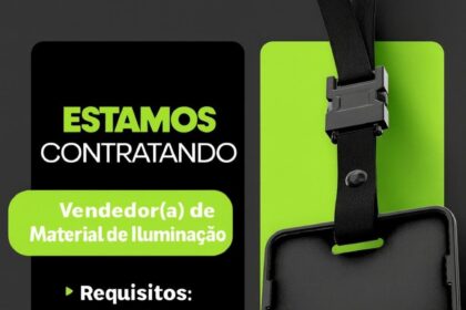 Vaga para Vendedor(a) de Material de Iluminação