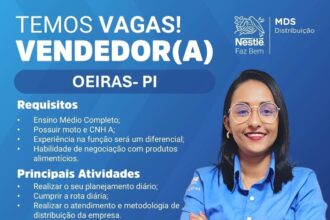 Vaga para Vendedor(a) em Oeiras