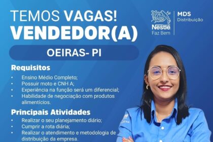 Vaga para Vendedor(a) em Oeiras
