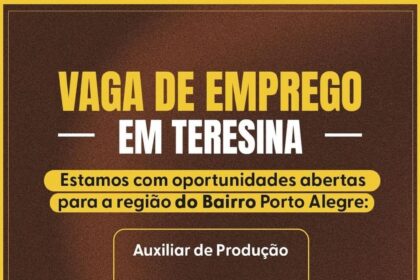 Vagas de emprego para Auxiliar de Produção, Serviços Gerais e Produção