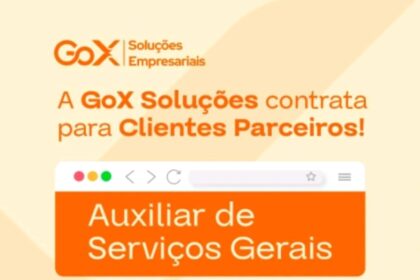Vagas para Auxiliar de Serviços Gerais e Auxiliar ADM/ Financeiro