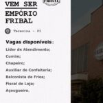 Diversas vagas de emprego