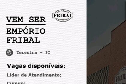 Diversas vagas de emprego