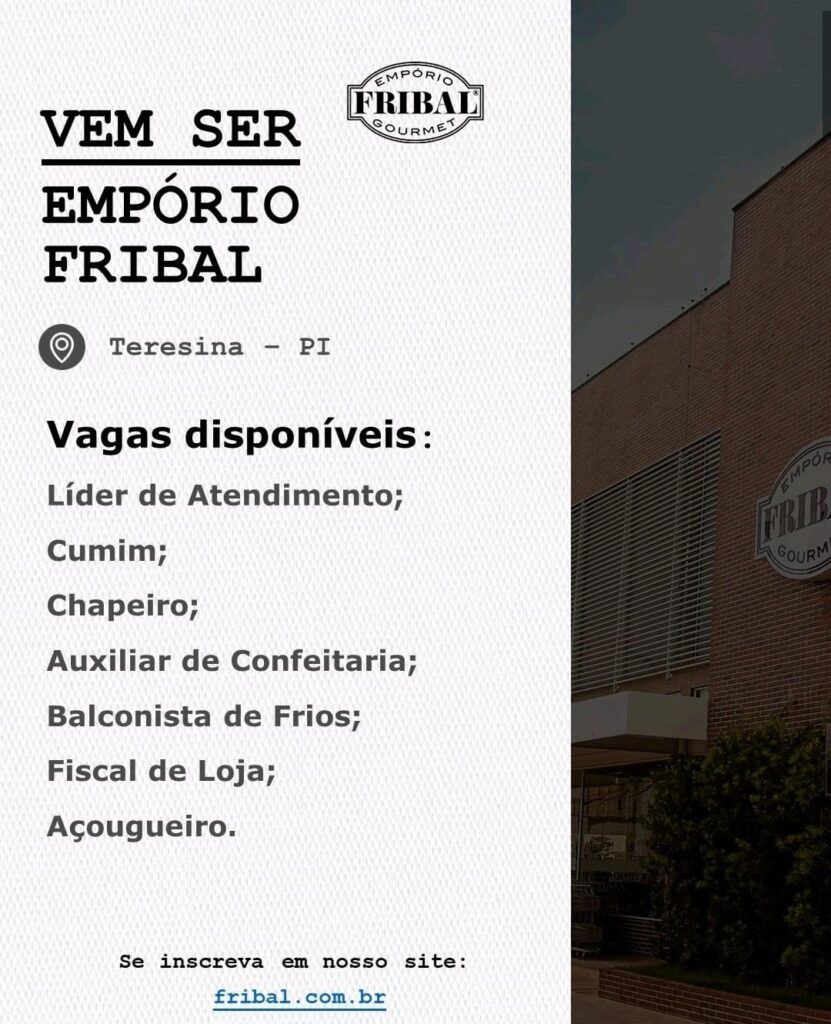 Diversas vagas de emprego