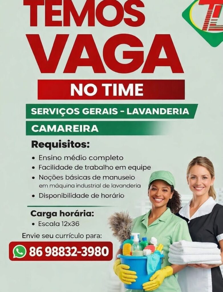 Diversas vagas de emprego