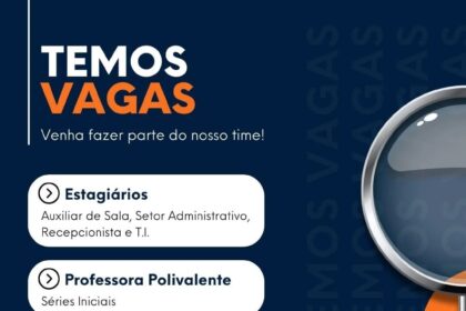 O Colégio Santo André está com diversas oportunidades de emprego em aberto para Teresina