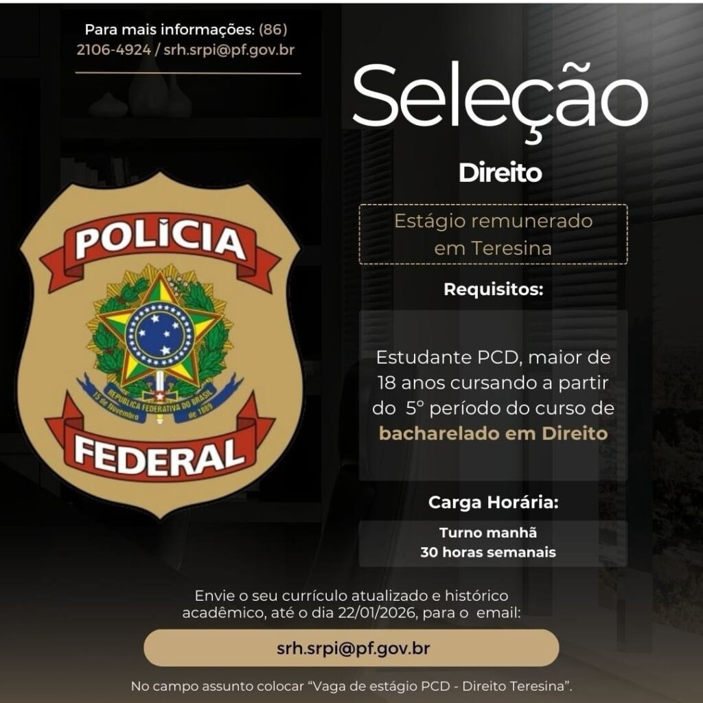 Vaga de Estágio para Direito