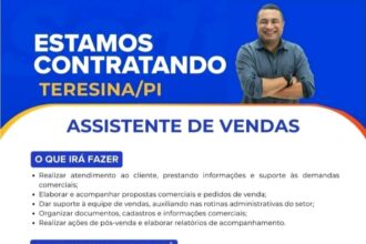 Vaga de emprego para Assistente de Vendas