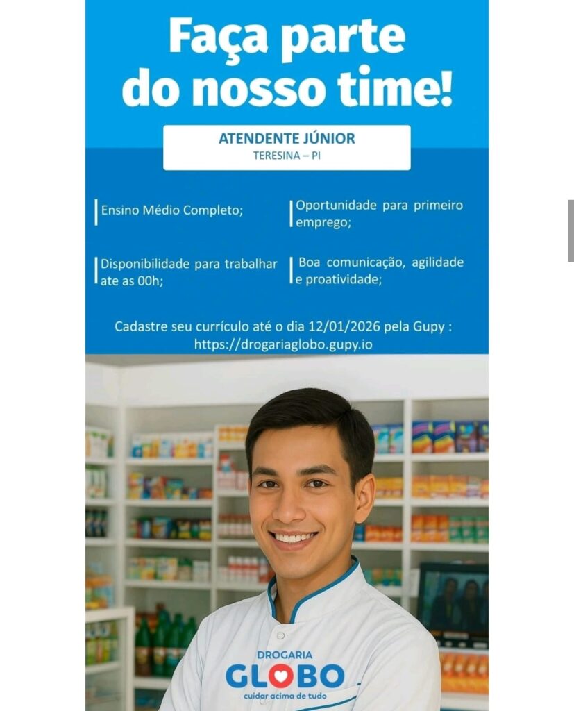 Vaga de emprego para Atendente Júnior