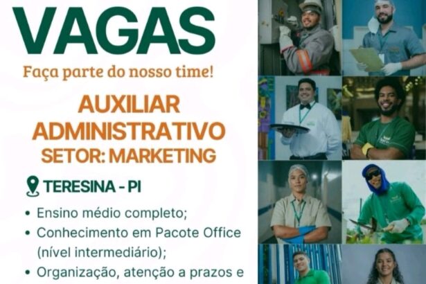 Vaga de emprego para Auxiliar Administrativo