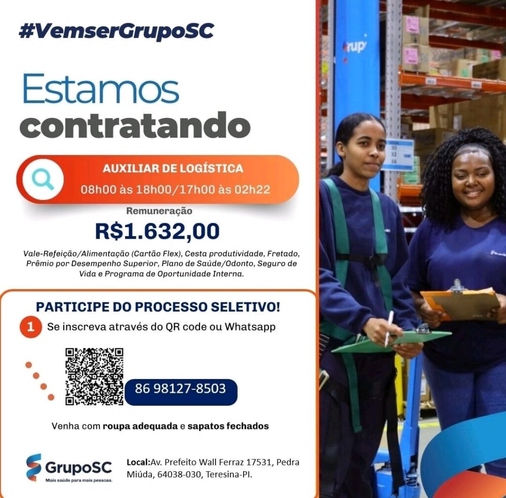 Vaga de emprego para Auxiliar de Logística