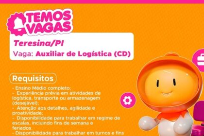 Vaga de emprego para Auxiliar de Logística (CD)