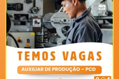 Vaga de emprego para Auxiliar de Produção (PCD)