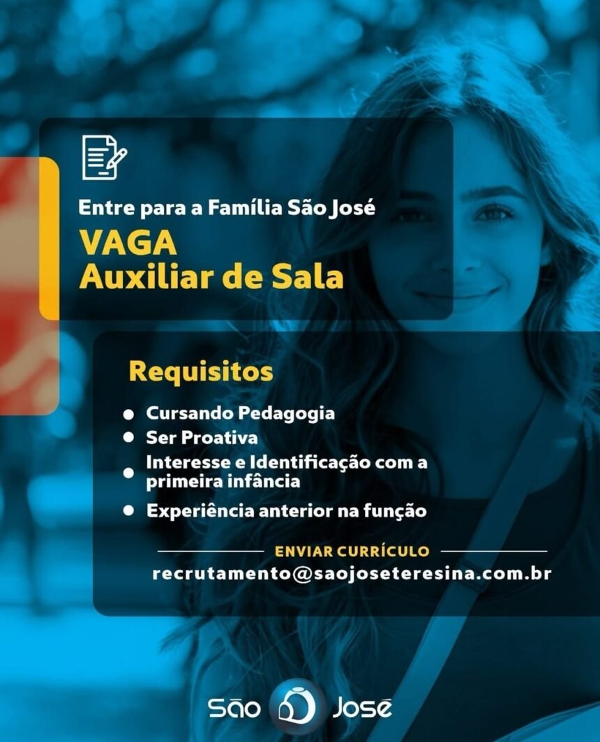 Vaga de emprego para Auxiliar de Sala