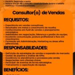 Vaga de emprego para Consultor(a) de Vendas