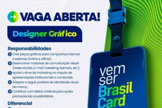 Vaga de emprego para Designer Gráfico