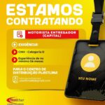 Vaga de emprego para Motorista Entregador