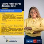 Vaga de emprego para Professora de Inglês