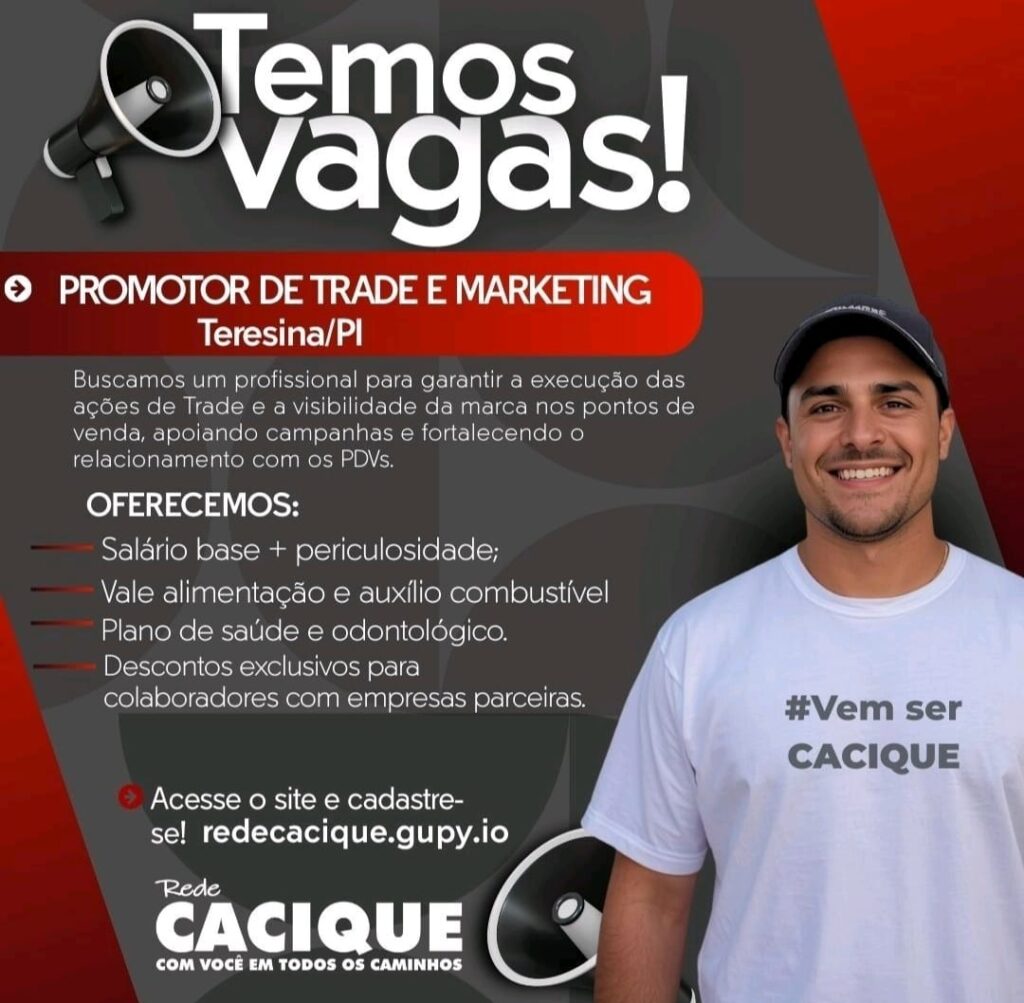 Vaga de emprego para Promotor de Trade e Marketing