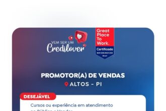 Vaga de emprego para Promotor(a) de Vendas em Altos