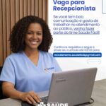 Vaga de emprego para Recepcionista