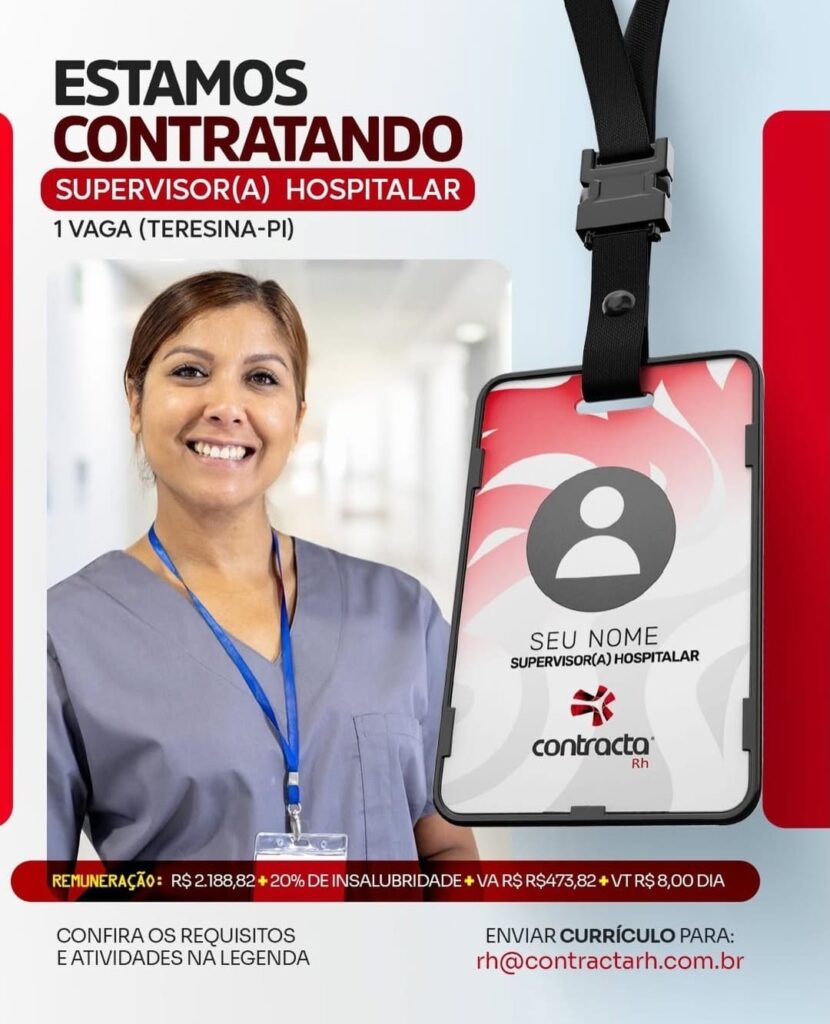 Vaga de emprego para Supervisor(a) Hospitalar