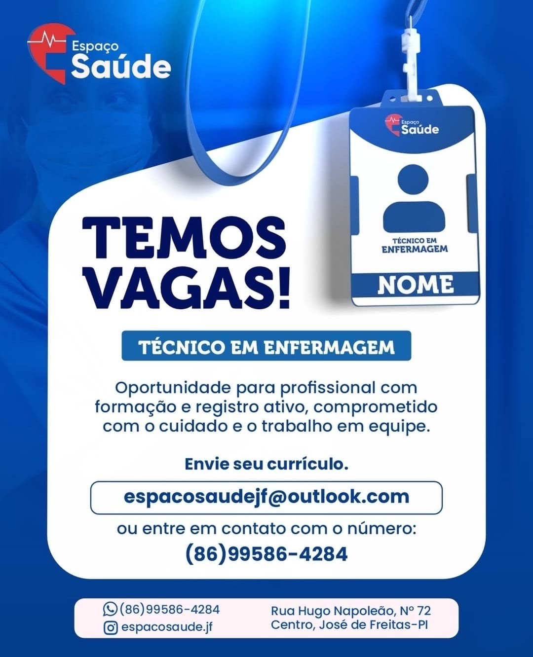Vaga de emprego para Jovem Aprendiz, Técnico em Enfermagem, Auxiliar de ...