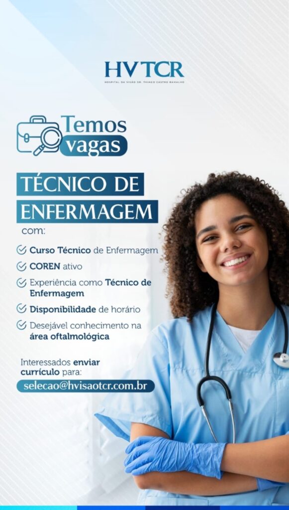 Vaga de emprego para Técnico de Enfermagem