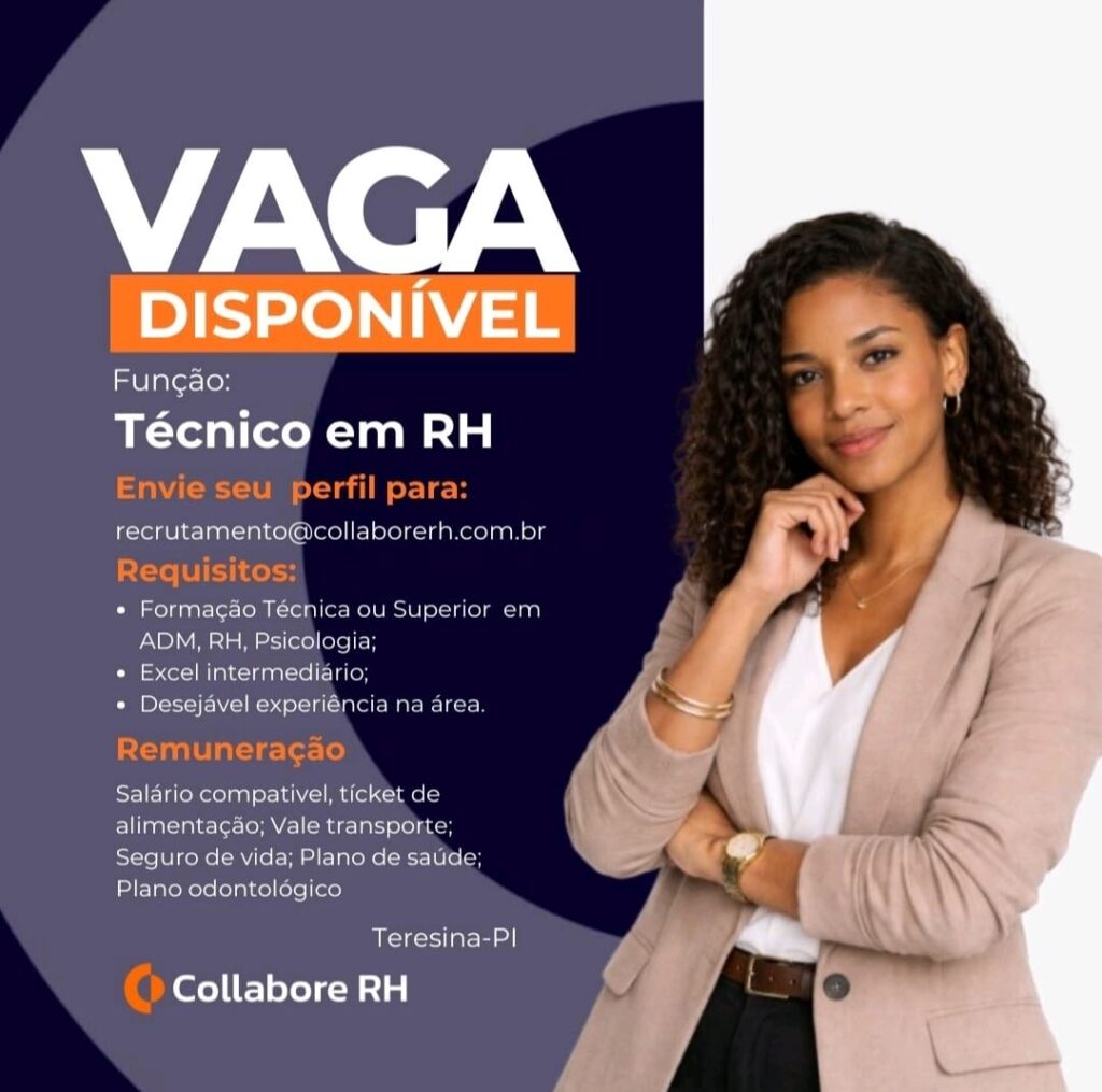 Vaga de emprego para Técnico em RH