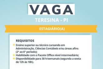 Vaga para Estagiário(a)