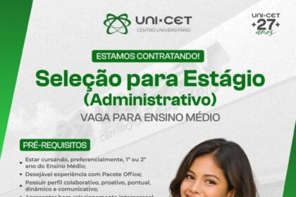 Vaga de Estágio para Administração 